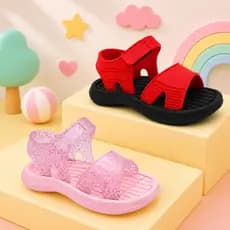 Sandália Papete Infantil Menina Menino Antiderrapante Anatomica Confortavel Leve Flexível Casual Escolar Velcro