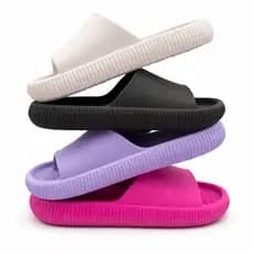 Chinelo Slide Nuvem Infantil Menina Menino Básico Casual Dia a Dia Leve Macio Flexível Confortável