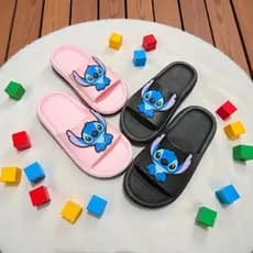 Chinelo Slide Nuvem Infantil Menino Menina Personagem Stitch Leve Macio Flexível Confortável