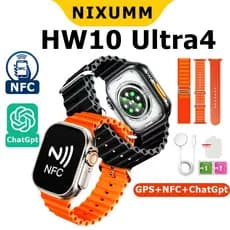 2025 mais recente Relógio Smartwatch HW10 Ultra 4 ChatGpt Gps Nfc SUPER AMOLED