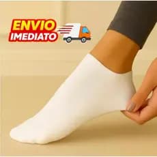 Meia Soquete Cano Curto Branca Unissex Invisível Envio Imediato