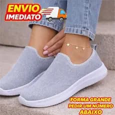 Tênis Meia Academia Feminino Botinha Ortopédico Slip On - Antiderrapante Envio Rápido