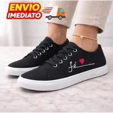 Tênis Casual FÉ Confortável Qualidade PREMIUM Reforçado - Passeio - Dia a Dia Envio Imediato