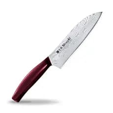 Shimomura Kogyo feito no Japão Damasco Knife Unryu Santoku 165mm Urushi UNR-201