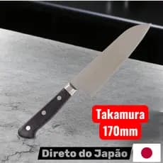 Takamura Knife Manufacturing Co Ltd Faca de Santoku Special 170mm VG10 com petróleo com óleo