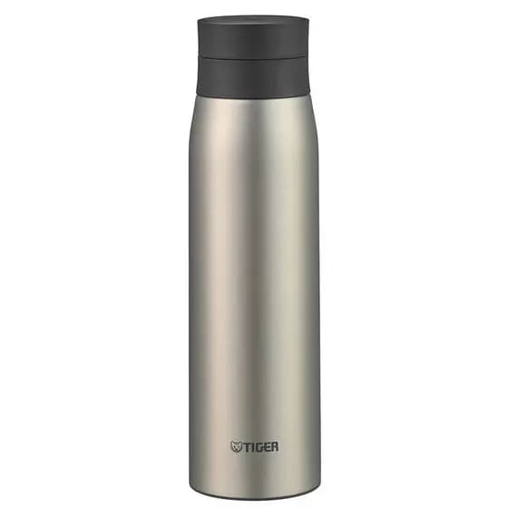 Exclusivo WEB Garrafa térmica Tiger TIGER Garrafa de água 600ml com rolha de gelo Parafuso Caneca Garrafa Garrafa de aço inoxidável Garrafa isolada a vácuo Isolamento térmico  frio Copo para uso doméstico Minério de titânio aço inoxidável MCY-K060X