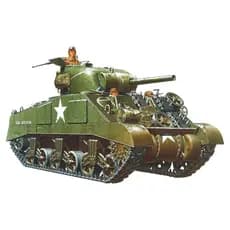 Tamiya 135 Série de miniaturas militares N0190 Exército dos EUA M4 Sherman Tank Modelo Early Modelo de Plástico 35190