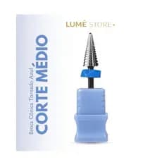 Broca de Tungstênio Cônica Azul para Remover o Gel, Fazer Curvatura C, Nivelar o Alongamento de Unhas com Acabamento