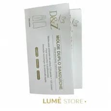 Molde F1 Sanduiche Bailarina Apice Baixo D&z Omm Da Gringa Transparente, para Manicures, Unha de Gel
