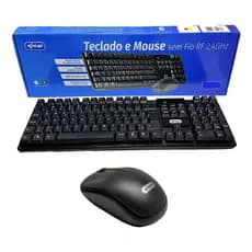 Teclado E Mouse Sem Fio Compatível Windows Mac Xbox Ps5 Premium