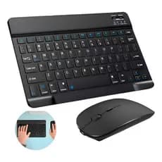 Teclado Mouse Sem Fio Bluetooth Tablet Notebook Mac Premium