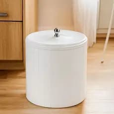 Cesto de Lixo Clean 5 Litros com Tampa Higiênica e Anel Interno – Elegância e Praticidade