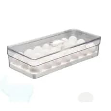 Organizador de Geladeira Quadrado 3,6 Litros C/ Tela de Ovo - Plastutti