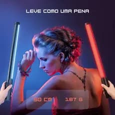 Bastão De Luz Led Preenchimento RGB + Branco Frio e Quente Studio Foto Vídeo Iluminação Profissional