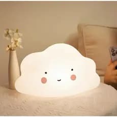 Luminária LED Nuvem Infantil Luz Noturna Decorativa para Quarto Bebê Criança