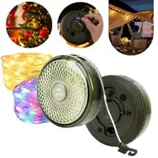 Luz De Corda Acampamento Camping Solar Barraca Pesca Pisca 10M USB Portátil Recarregável Power Bank