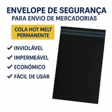 Kit 100 Envelopes Segurança Embalagem De Envio Saco Inviolável Saquinho Correios Envelope Plástico