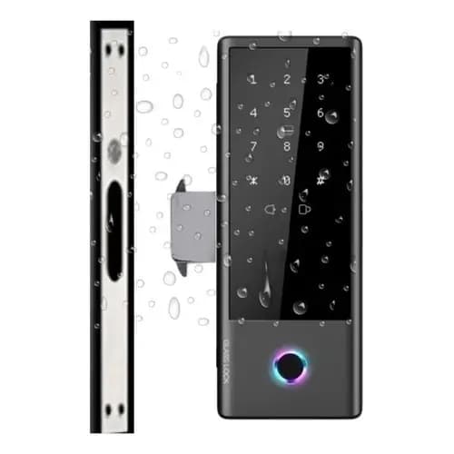 Fechadura Digital Biométrica Eletrônica Para Porta de Vidro Á Prova Dágua App TTlock