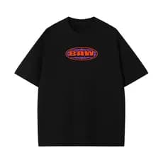 [Camiseta Premium em Algodão Puro]GXG Camiseta Streetwear BAW  Estampada Camiseta Oversized Algodão Globe