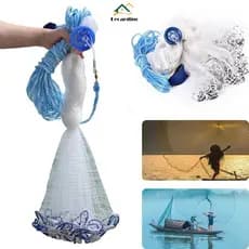 Rede De Pesca Malha 12mm 5 á 15 Metros pra Pesca de Lambari e Camarão - Ideal para Pequenos Peixes