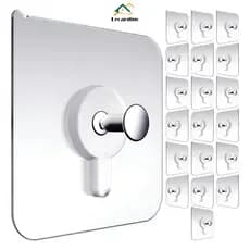 Kit 30 Ganchos De Parede Adesivo Parafuso Multiuso Pendurar Quadros Utensílios De Cozinha Banheiro