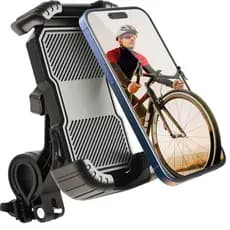 Suporte Para Telefone De Navegação Para Motocicleta Mountain Bike Com Absorção De Choque