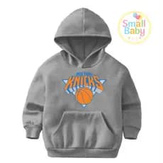 Blusa Moletom Infantil/Juvenil Unissex Times de Basquete USA New York Knicks