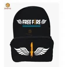 Mochila Masculina Free Fire Angelical Costa Juvenil Escolar em oferta