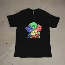 Camisa Infantil e Adulto Lançamento Abraço Coletivo-Edição Especial Mundo Torajo Camiseta Unissex 100% Algodão juvenil