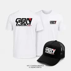 lindo kit camiseta+boné trucker telinha... GBN camisa lançamento Caminhoneiro casual caminhao presente