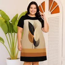 Camisetão Plus Size com Caimento Leve, Toque Suave de Sedinha e Estilo Ideal para o Dia a Dia com Elegância