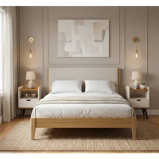 Kit 2 Mesas de Cabeceira Para Quarto Com Gaveta Decoração Pés Nicho