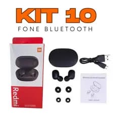 Kit 5 ou 10 Fones Bluetooth TWS 5.0 - Som Estéreo de Qualidade, para Android e iOS