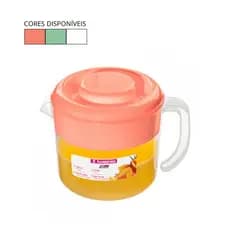 Jarra Água Suco Baixa Plástico Freezer Sanremo 1 Litro