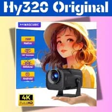 Mini Projetor Magcubic HY320 720P nativo, Android 11, 4K, 300 ANSI lúmens, Wi-Fi 6, Bluetooth 5.0.