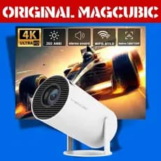 Mini Projetor HY300 PRO ORIGINAL MAGCUBIC, 4K, Android 11, WiFi duplo 6, 260ANSI, BT5.0, HD 720p
