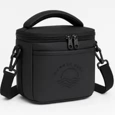 Bolsa Térmica Fitness Impermeável Academia Lancheira Marmiteira Viagem Preta