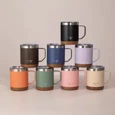 Caneca Térmica Com Tampa Alça Café 400ml Conservação 6hr Quente 3hr Gelado Escritório À Vácuo