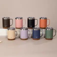 Caneca Térmica Com Tampa Alça Café 530ml Personalizada Conservação 6hr Quente 3hr Gelado Escritório