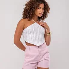 Top Bandana Cropped Modal Versátil para Verão Moda Feminino