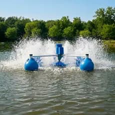 Aerador Chafariz Flutuante 1.5cv Oxigenador Para Tanque  de Peixe Lagos Piscicultura Açude de Alta Vazão
