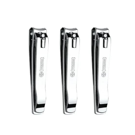 Kit 3 Cortadores Unha Mundial Classic Aço Cromado 121bl