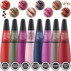 Kit 8 Esmaltes Impala Coleção Juliana Paes Virando O Jogo Colorido