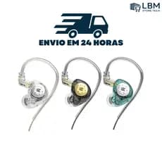 Fone De Ouvido Kz Edx Pro Original Profissional Gamer Para Retorno De Palco Sem/Com Microfone