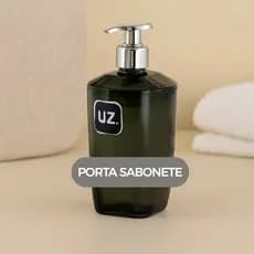 Porta Sabonete Líquido Dispenser Linha Premium Transparente Banheiro Lavabo UZ