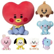 20 centímetros BT21 Brinquedo de Pelúcia BTS Boneca de Desenho Animado Chaveiro de Pelúcia Presente para Bebês e Criança