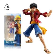 Figura de Brinquedo Articulada Skjk Luffy, Presente de Natal Substituível em PVC DGDG USX0