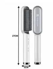 Escova Alisadora De Cabelo Elétrica Bivolt, Alisa, Hidrata, Modela, Alinha e Anti Frizz