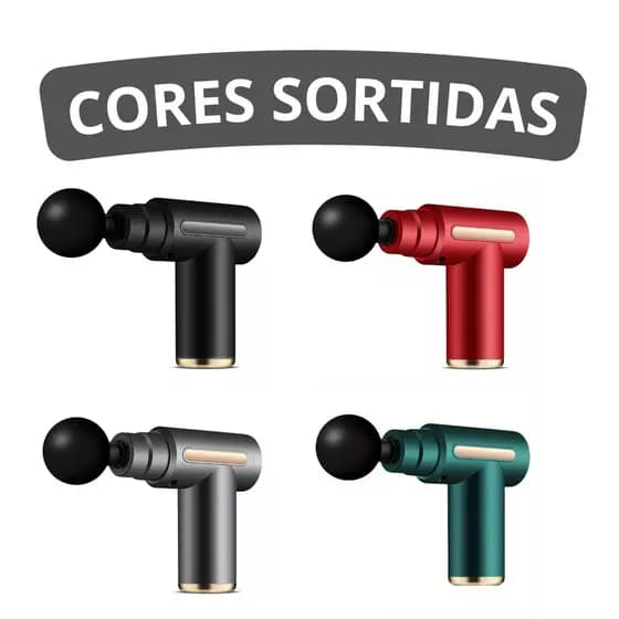 Pistola de massagem elétrica, massageador de tecidos profundos