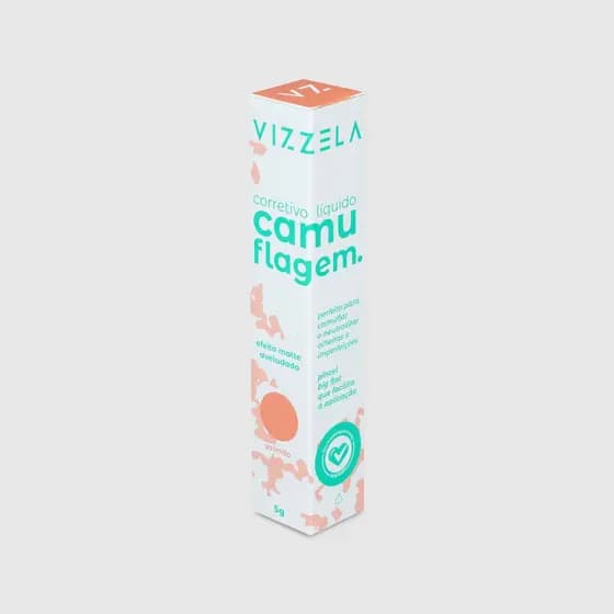 VIZZELA - CORRETIVO CAMUFLAGEM SALMÃO - VIZZELA